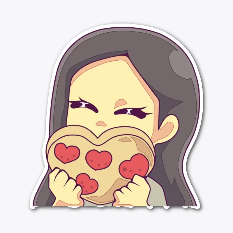 xtiffi Pizza Heart stickers