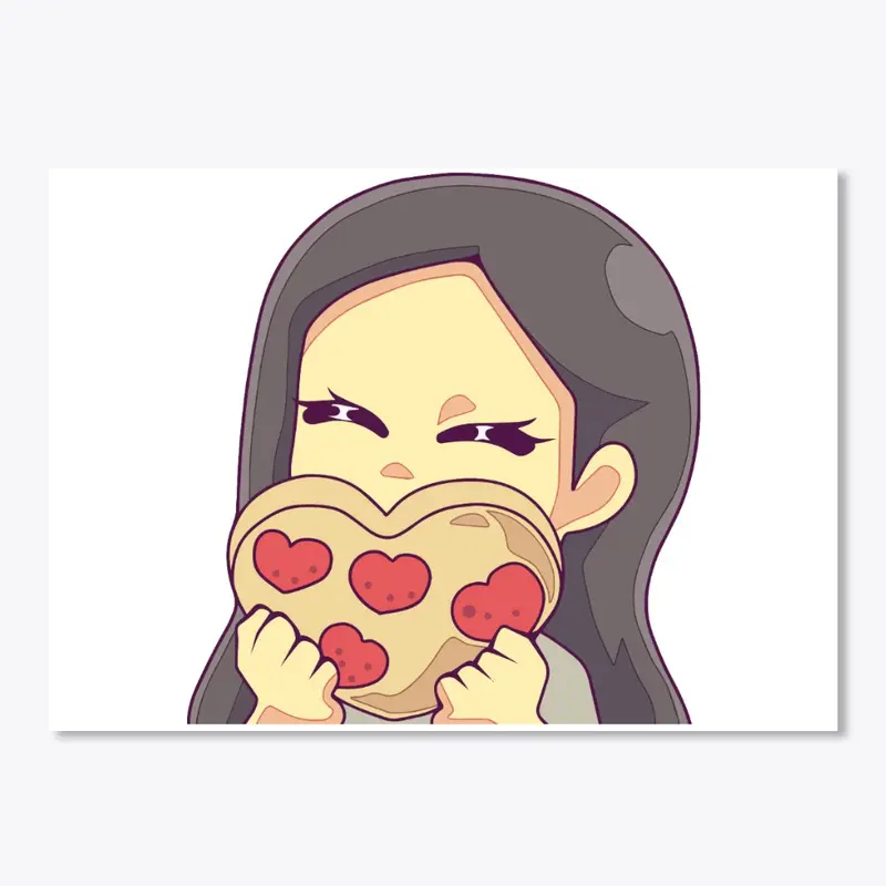 xtiffi Pizza Heart stickers